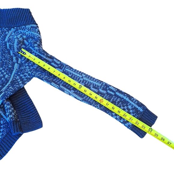 Talbots Metallic Knit Sweater Chunky Long Line Open Front Cardigan Oversized SP - Picture 9 of 13